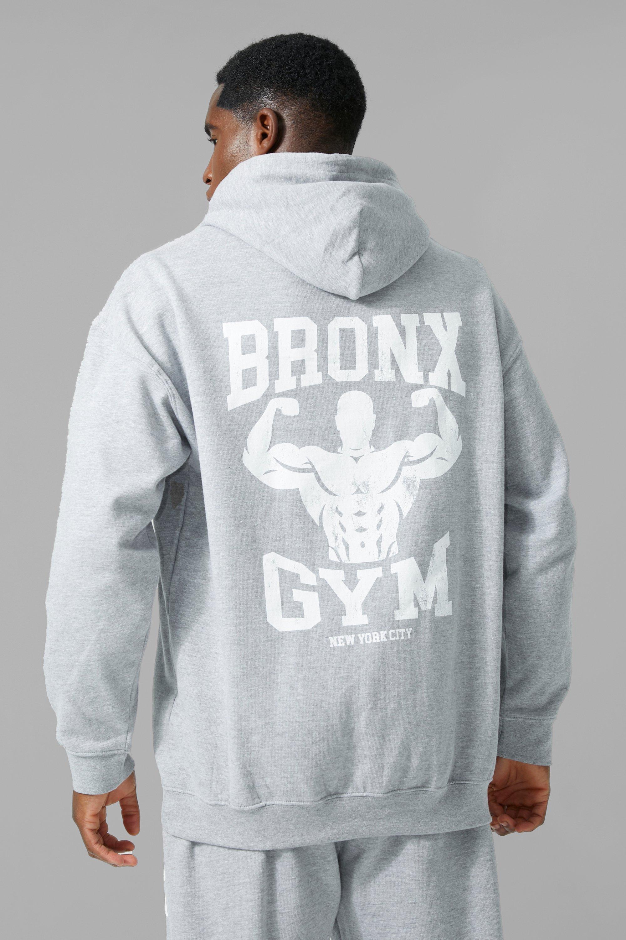 Man Active Oversized Bronx Gym Hoodie | boohooMAN USA